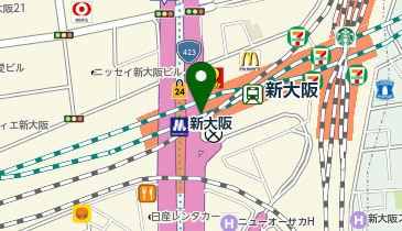マツモトキヨシOsaka Metoro新大阪駅店の地図画像