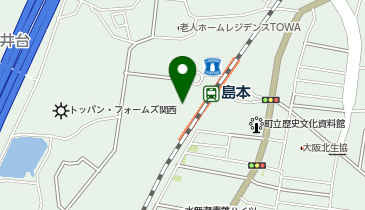 ドラッグアカカベ島本駅前店の地図画像