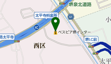 ベスピア堺インターの地図画像
