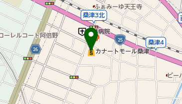 カナートモール桑津の地図画像