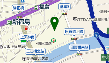 堂島クロスウォークの地図画像