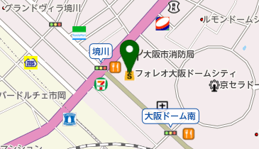 フォレオ大阪ドームシティの地図画像