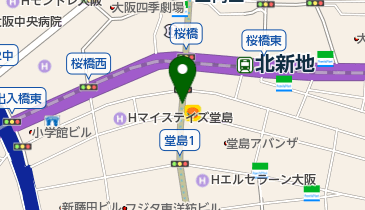 ドージマ地下センターの地図画像