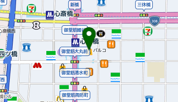 キデイランド心斎橋パルコ店の地図画像