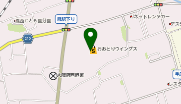 ハニーズおおとりウイングス店の地図画像