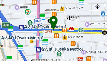 ユニクロなんばウォーク店の地図画像