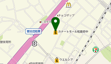 ジーユーカナートモール和泉府中店の地図画像