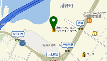 H&M岸和田カンカンベイサイドモールの地図画像