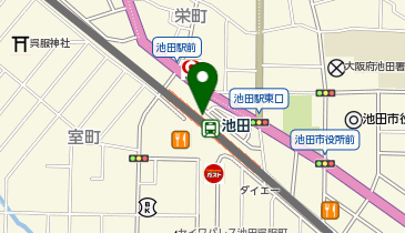 無印良品500マルシェ池田店の地図画像