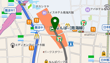 ジーユーなんばCITY店の地図画像