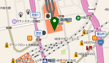 P.S.FA阪急三番街店の地図画像