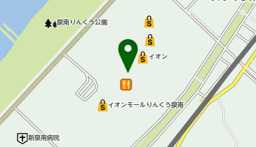 メガスポーツりんくう泉南店の地図画像