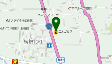 二木ゴルフ寝屋川店の地図画像