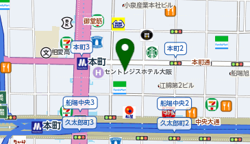 本間ゴルフ本町店の地図画像