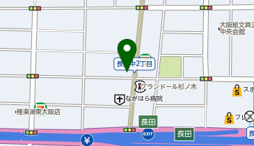 ゴルフパートナー東大阪長田店の地図画像