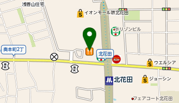 OUTSIDE THE BOX堺北花田店の地図画像