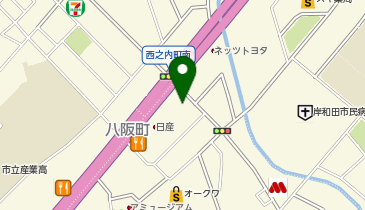 つるやゴルフ岸和田店の地図画像