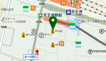 L-BreathあべのHoop店の地図画像