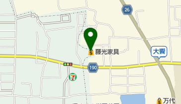 藤光家具の地図画像