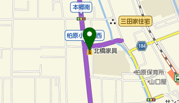 北橋家具本店の地図画像