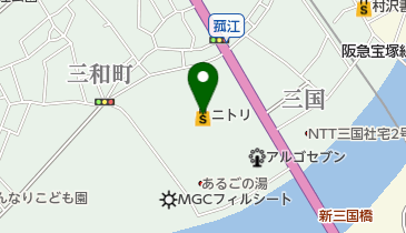 ニトリ豊中三国店の地図画像