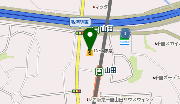 ニトリDew阪急山田店の地図画像