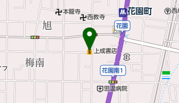 上成書店の地図画像