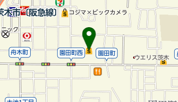 未来屋書店新茨木店の地図画像