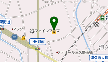 くまざわ書店津久野店の地図画像