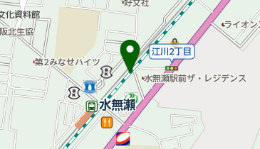 長谷川書店水無瀬駅前店の地図画像