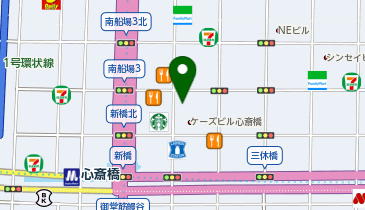 ブックオフ大阪心斎橋店の地図画像