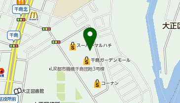 ブックオフ大阪千島ガーデンモール店の地図画像