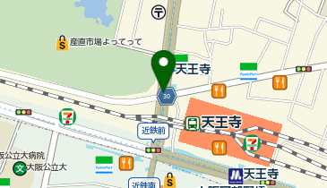 ダイソー天王寺アベチカ店の地図画像