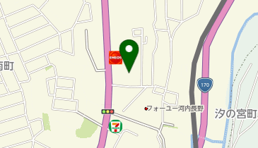 ダイソー河内長野店の地図画像