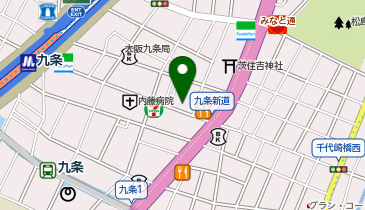 ダイソー大阪ナインモール九条店の地図画像