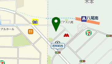 ダイソー八尾南店の地図画像