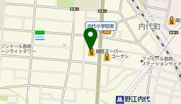 meets.内代店の地図画像