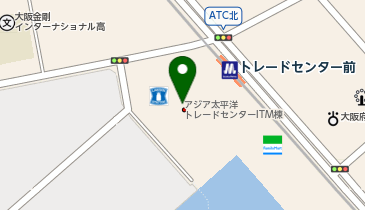 ダイソーATC店の地図画像