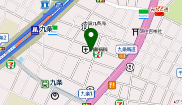meets.九条ナインモール店の地図画像