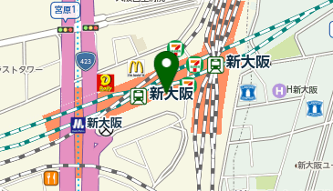 ダイソーアルデ新大阪店の地図画像