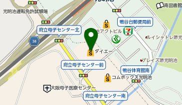 ダイソーダイエー光明池店の地図画像