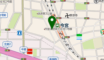 ダイソーホームセンターコーナンJR今宮駅前店の地図画像