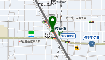 ダイソー俊徳道店の地図画像