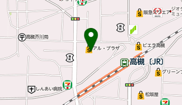Seriaアルプラザ高槻店の地図画像