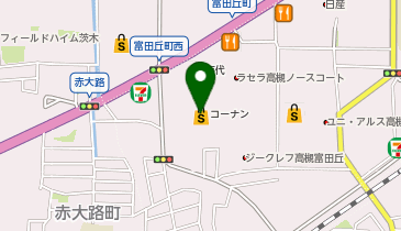 ダイソーコーナン高槻富田丘店の地図画像