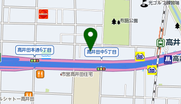 ダイソーオーケー高井田店の地図画像