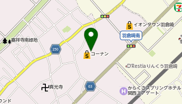 ダイソーコーナンりんくう羽倉崎店の地図画像