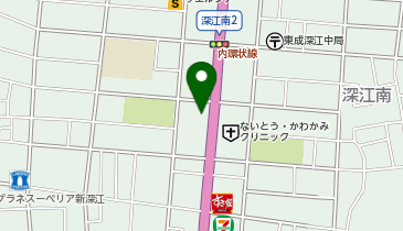 ダイソー深江南店の地図画像