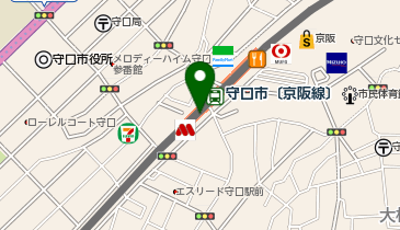 auショップ守口の地図画像