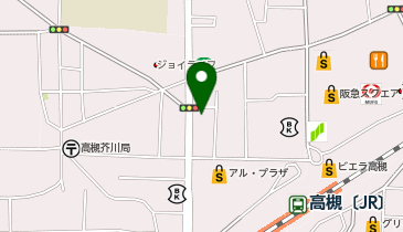 auショップ高槻北の地図画像